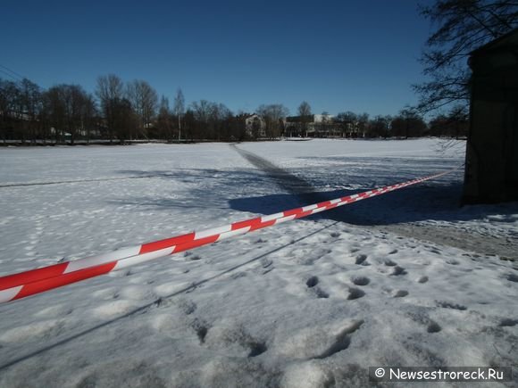 Закрыли проход по озеру Разлив