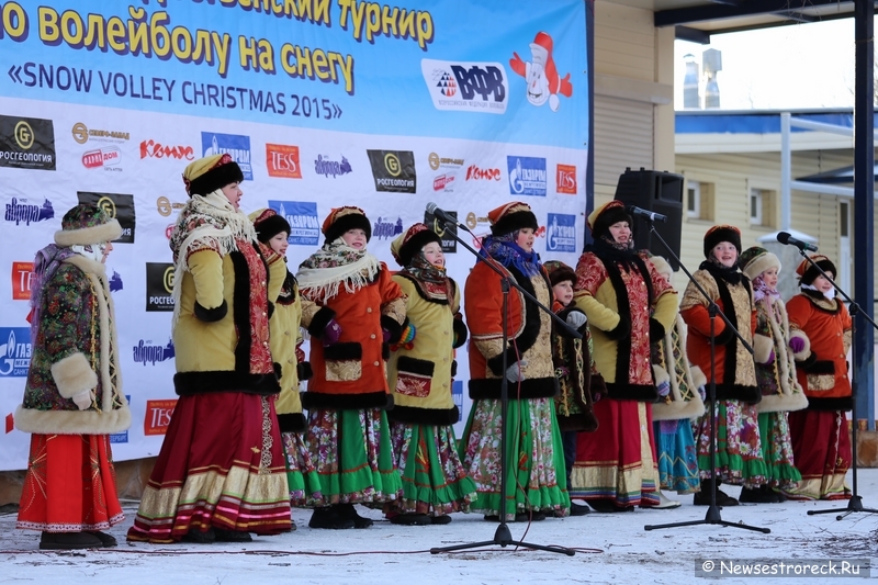 В Сестрорецке состоялся турнир по волейболу на снегу «Snow Volley Christmas-2015»