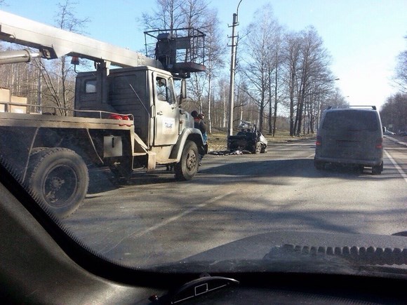 Серьезное происшествие на Приморском шоссе