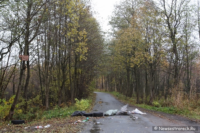 На ул.Инструментальщиков "шутники" перегородили дорогу в лодочные гаражи На ул.Инструментальщиков "шутники" перегородили дорогу в лодочные гаражи