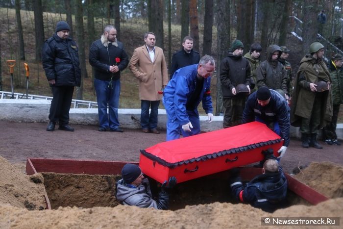 В Сестрорецке захоронили останки 28 советских солдат В Сестрорецке захоронили останки 28 советских солдат