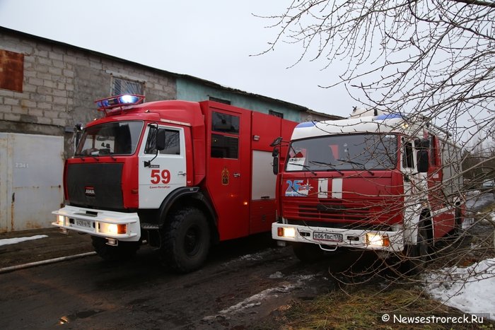 В ГК "Сестрорецк" горел гараж №2336